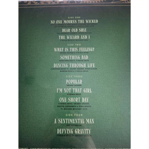 Wicked The Soundtrack Elphaba Vinyl 2LP Ships Now Cynthia Erivo Marbled Green - Picture 12 of 12